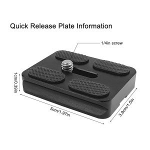Quick Release Plate PU50 Universal Tripod Arca Plate with 1/4" inch Screw Mount 50mm Canada